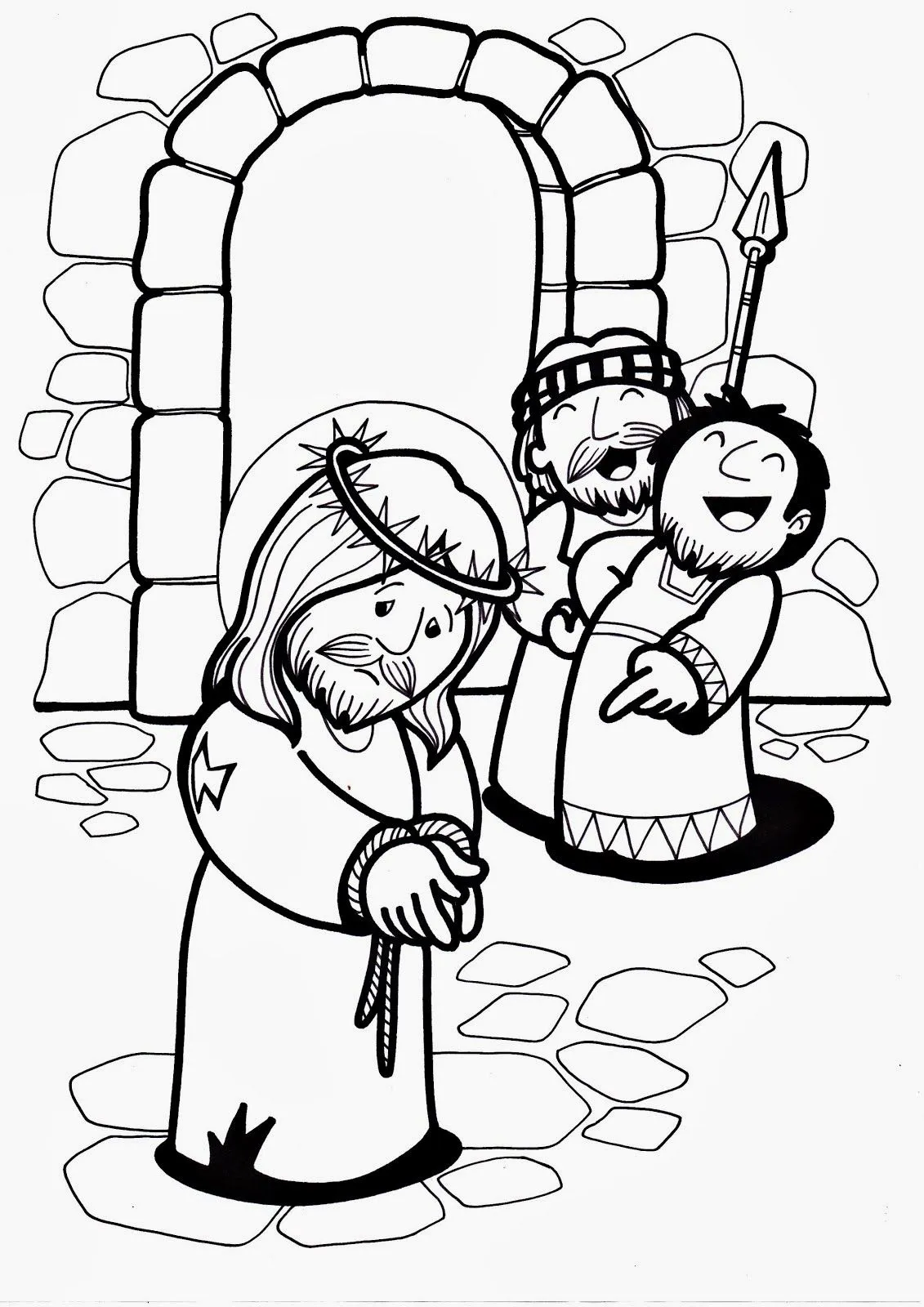 RELIALBA: VÍA CRUCIS EN IMÁGENES PARA COLOREAR.