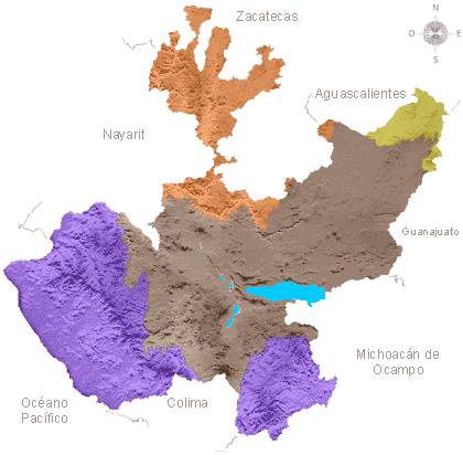 Relieve. Jalisco