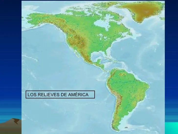 Relieves de América Relieves de América