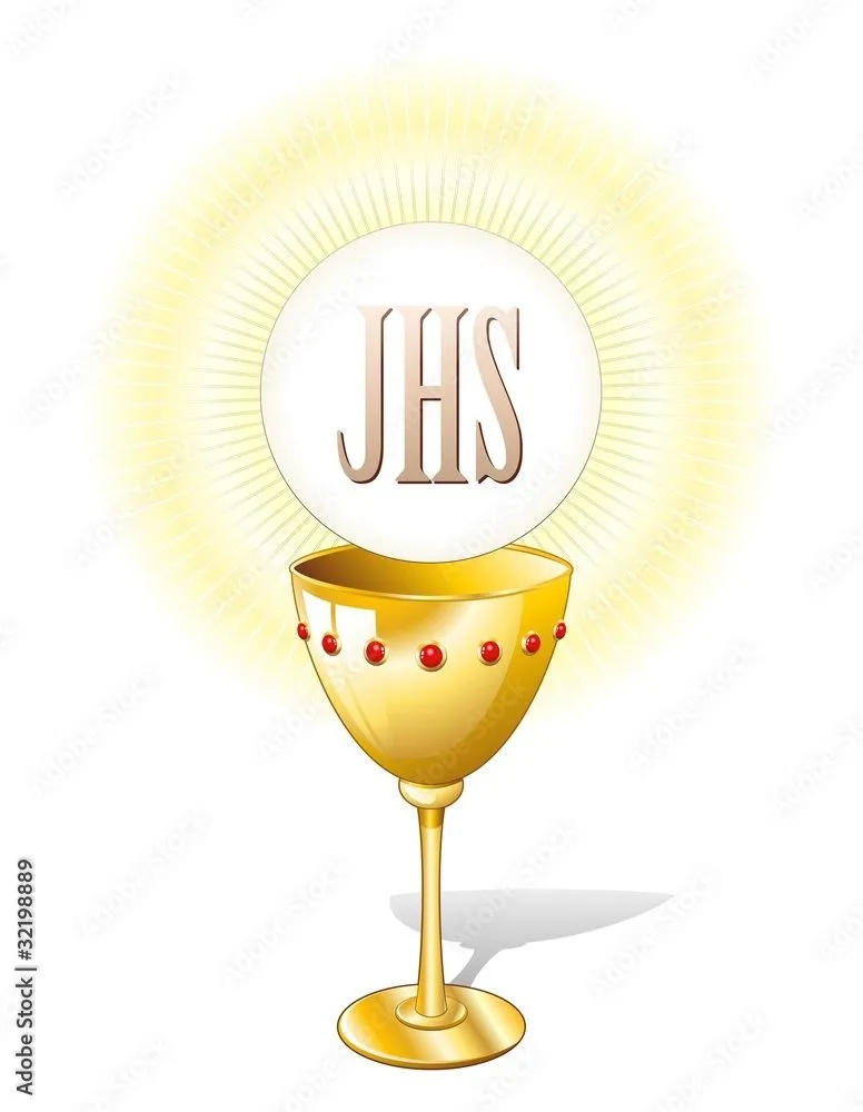 Religione Calice e Ostia-Religion Chalice Cup and Host-2-Vector vector de  Stock | Adobe Stock