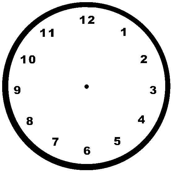 Agujas de reloj para colorear - Imagui