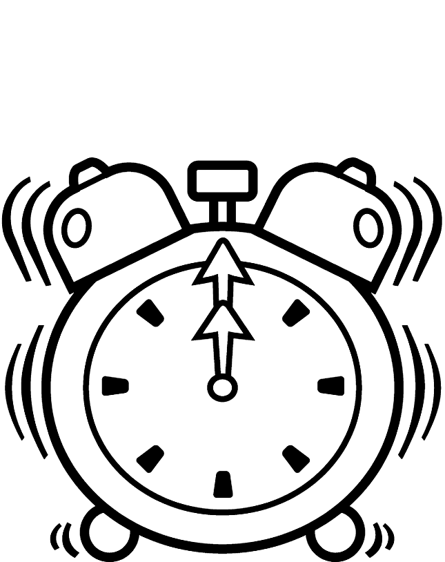 Reloj para colorear