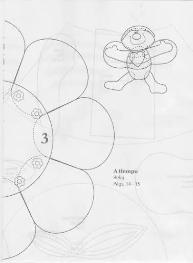 Reloj Decorado en Goma Eva | Todo en GOMA EVA