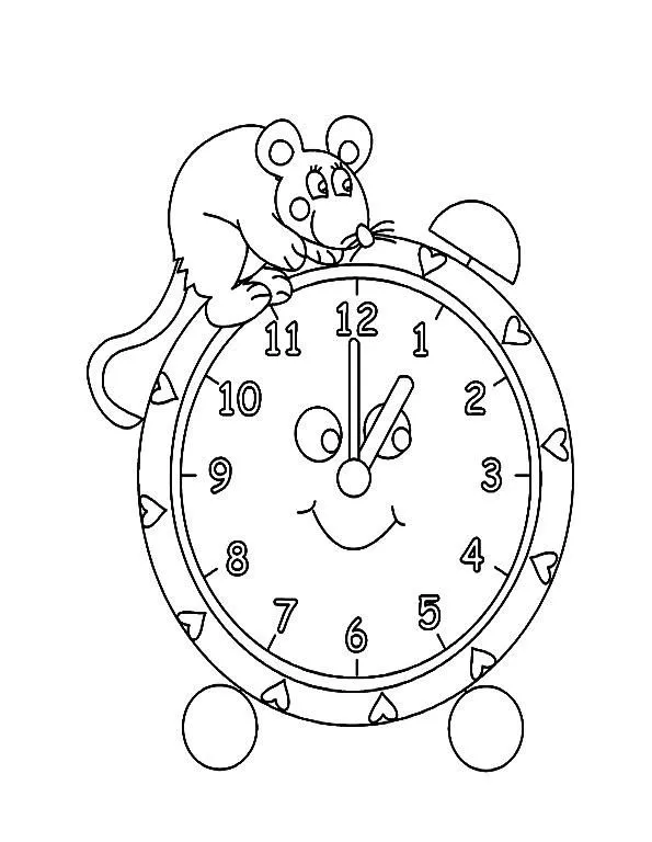 Reloj dibujos para colorear - Imagui