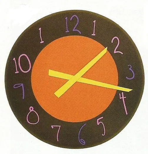Reloj didactico en goma eva | Todo en GOMA EVA Reloj didactico en goma eva | Todo en GOMA EVA