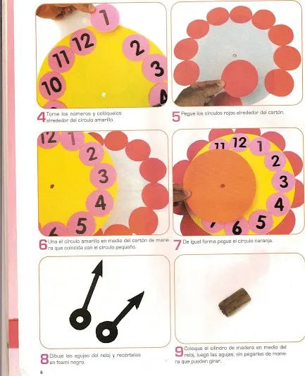 Cómo hacer un reloj en foami - Imagui