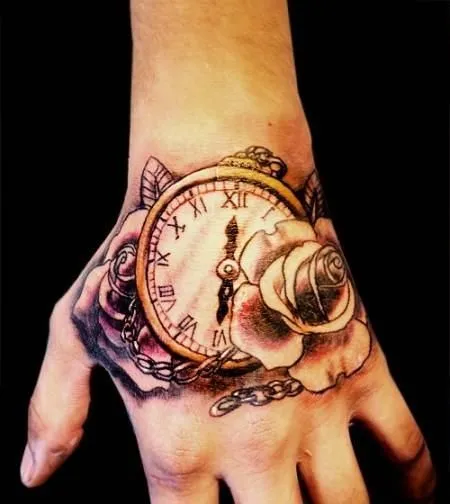 de reloj en la mano tatuaje de reloj en la mano tatuajes de ...