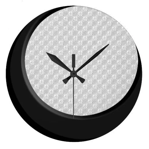Reloj moderno retro blanco y negro del modelo de Zazzle. Reloj moderno retro blanco y negro del modelo de Zazzle.