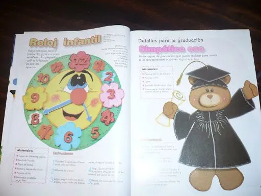 ESTE ES OTRO RELOJ Y OSITO GRADUANDO