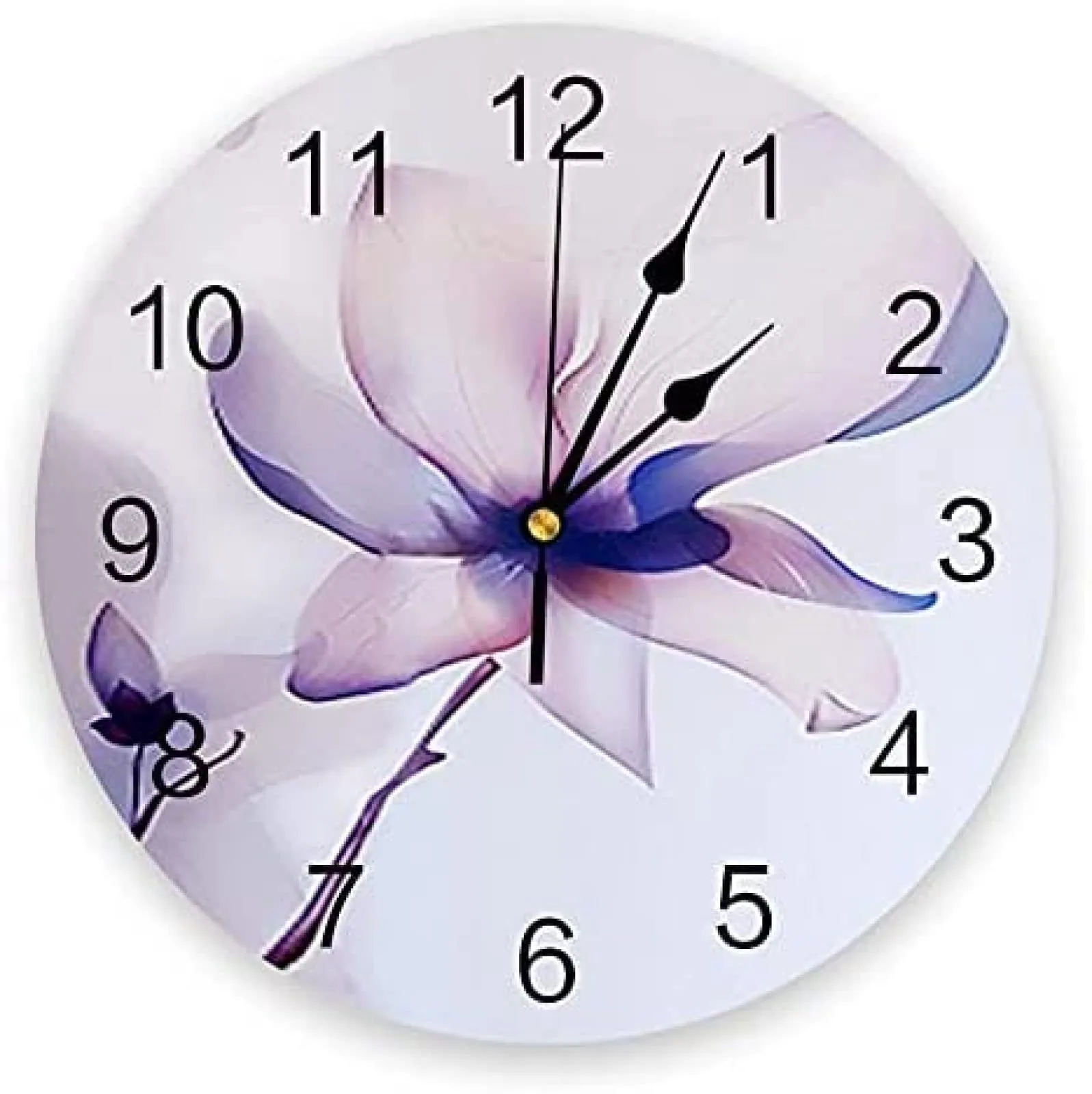 Reloj de Pared con Estampado de Flores, Reloj de Pared, Arte de Pared,  silencioso, sin tictac, Reloj de Pared Redondo para decoración del hogar,  el Mejor Regalo : Amazon.com.mx: Hogar y Cocina