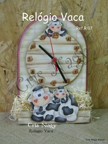 RELOJ DE VACA | Goma Eva - Foami | Pinterest | Html RELOJ DE VACA | Goma Eva - Foami | Pinterest | Html