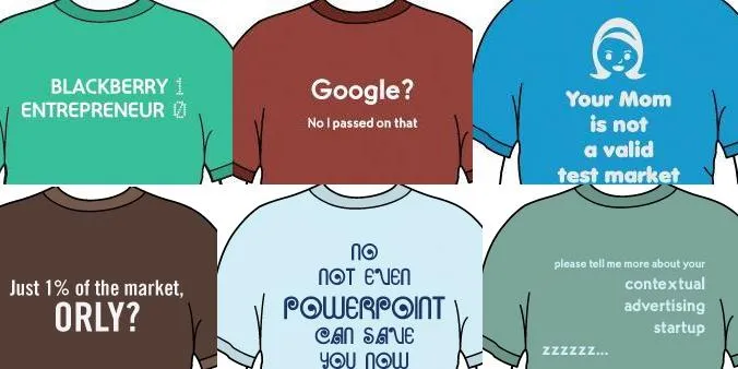 Remeras chistosas para emprendedores