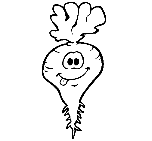 Dibujo de Remolacha 1 para Colorear