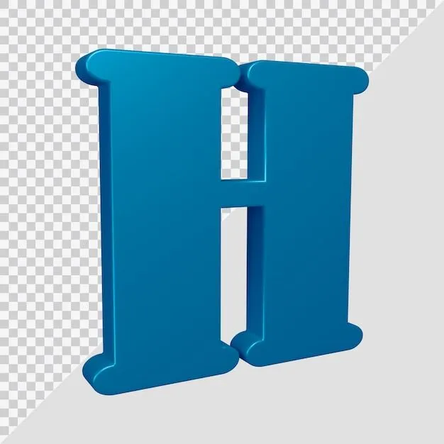 Render 3d del alfabeto letra h | Archivo PSD Premium Render 3d del alfabeto letra h | Archivo PSD Premium