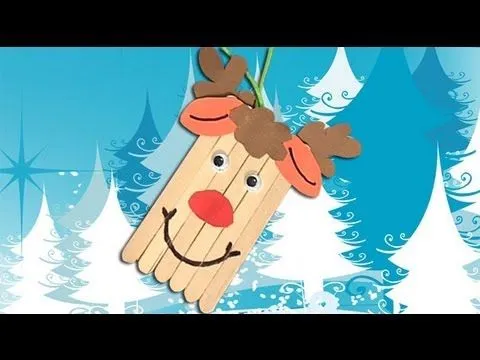 Cómo hacer un reno de Papa Noel, manualidades de Navidad - YouTube Cómo hacer un reno de Papa Noel, manualidades de Navidad - YouTube