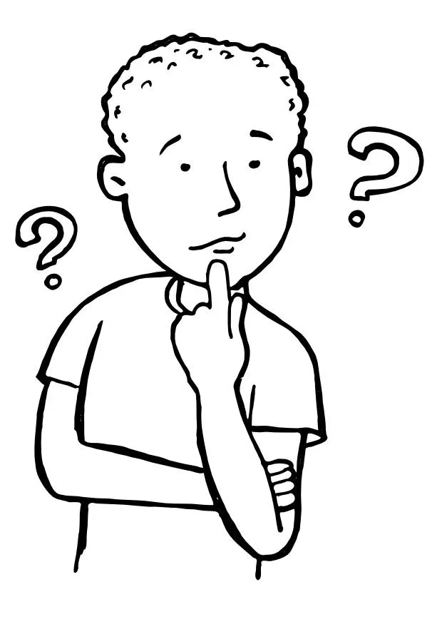 niño pensando Colouring Pages (page 2)