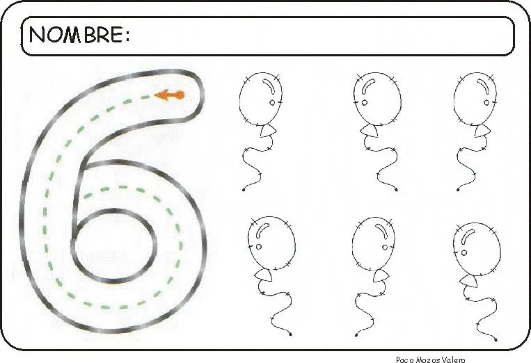 Repaso números 6 y 7 para niños con experiencias con el editor ...