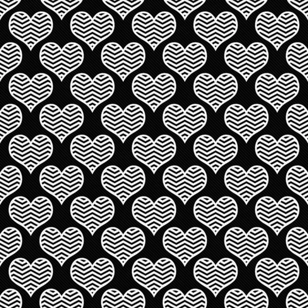Repita el patrón del galón blanco y negro corazones fondo — Foto ... Repita el patrón del galón blanco y negro corazones fondo — Foto ...