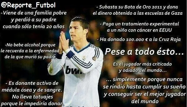 Reporte Fútbol on Twitter: "#CR7: compilado de frases. #RESPECT ...