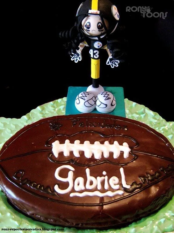 reposteria creativa: PASTEL DE BALON DE FUTBOL AMERICANO