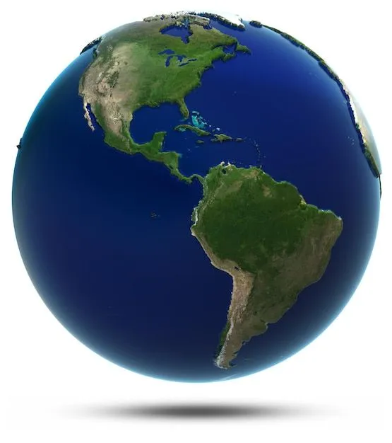 Representación 3d del mapa mundial de américa | Foto Premium Representación 3d del mapa mundial de américa | Foto Premium