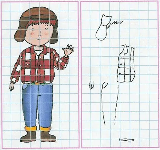 REPRODUCIR DIBUJOS EN CUADRICULA Y COLOREAR REPRODUCIR DIBUJOS EN CUADRICULA Y COLOREAR