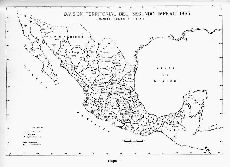 Mapa de la republica mexicana con division politica con nombres ...