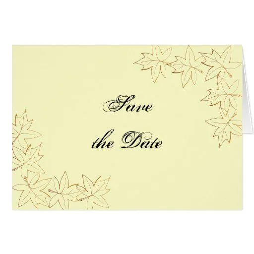 Reserva del boda del borde de la hoja de arce la i tarjetas de Zazzle. Reserva del boda del borde de la hoja de arce la i tarjetas de Zazzle.