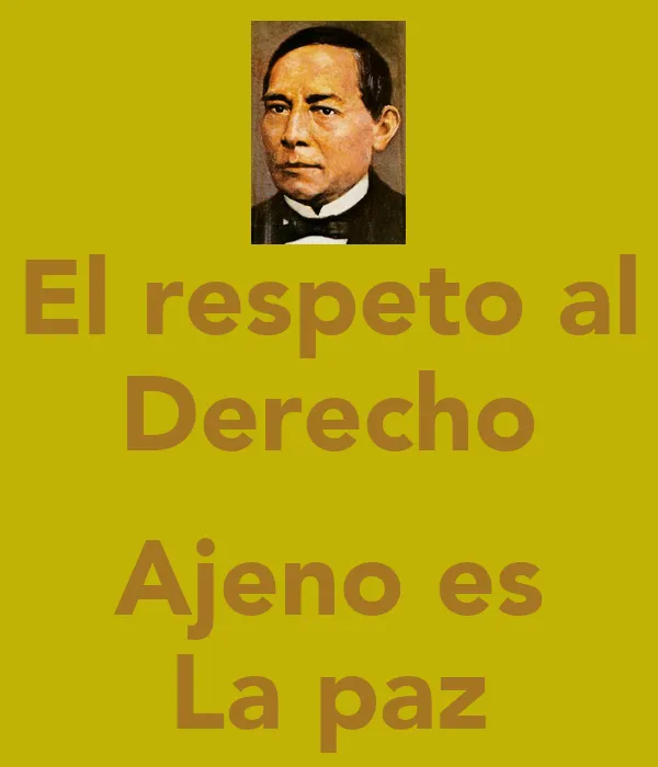 El respeto al Derecho Ajeno es La paz - KEEP CALM AND CARRY ON ...