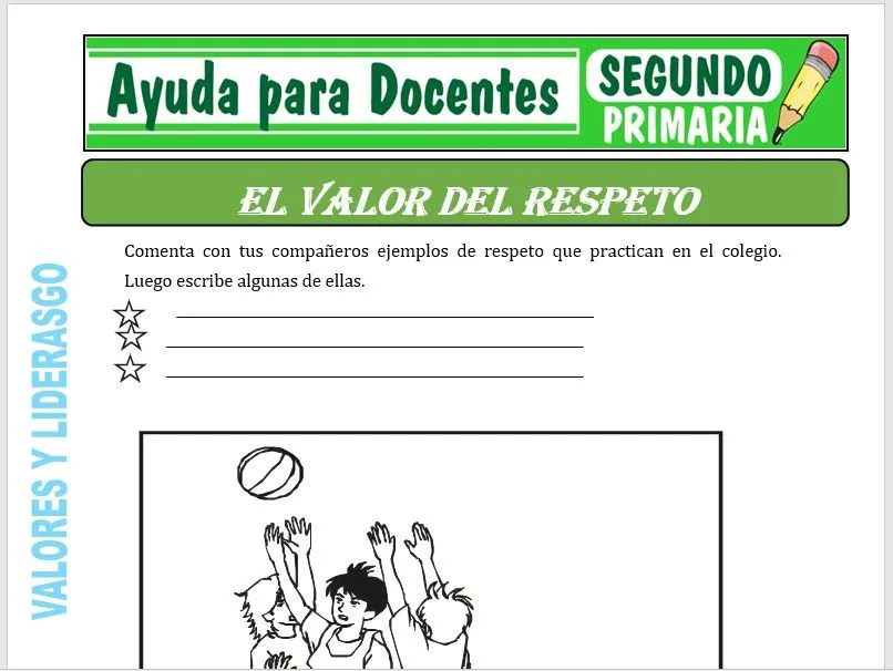 El Valor del Respeto para Segundo de Primaria – Ayuda para Docentes El Valor del Respeto para Segundo de Primaria – Ayuda para Docentes