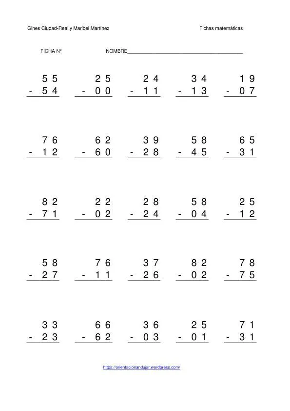 Matemáticas. Fichas para descargar e imprimir - casi todo para primero