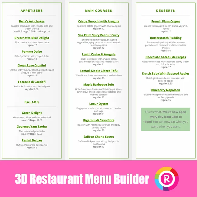 Restaurant Menu Builder Plugin - WPExplorer