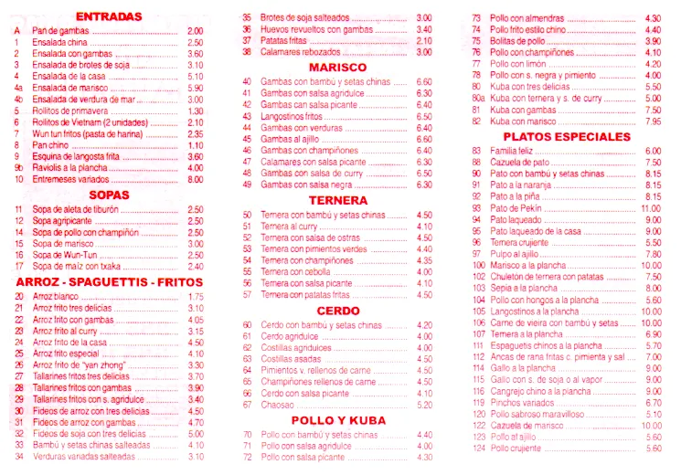 Restaurante chino Gran Muralla. Comida asiática. Comida a ...