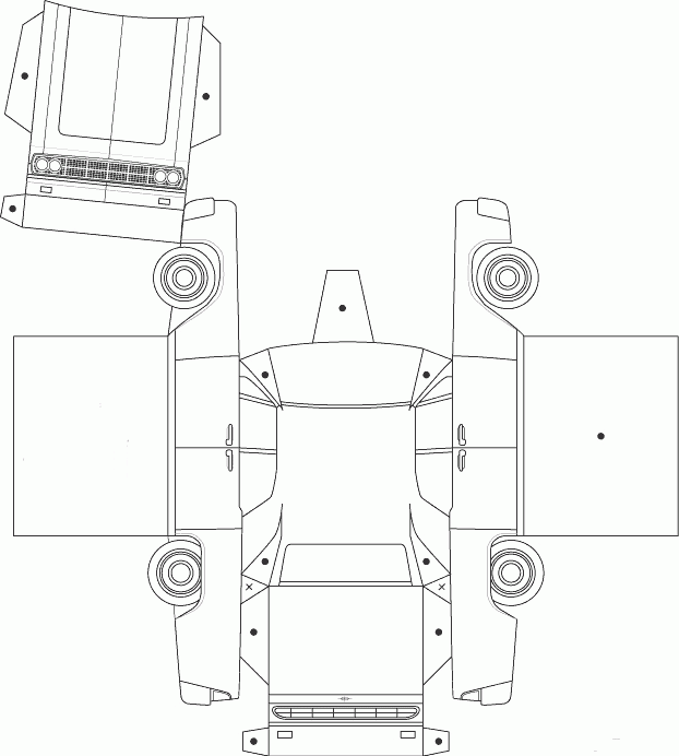 Figuras de carros para recortar y armar - Imagui