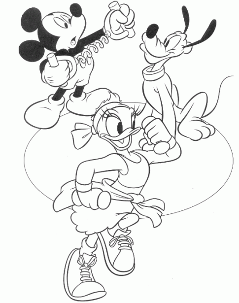 La casa de Mickey Mouse dibujos para pintar - Imagui