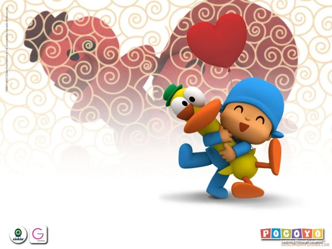 amistad de pocoyo y pato fondo de pantalla