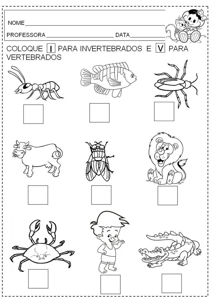 Resultado de imagen para actividades para trabajar animales vertebrados e invertebrados | Desenhos de pessoas, Animais vertebrados e invertebrados, Vertebrados Resultado de imagen para actividades para trabajar animales vertebrados e invertebrados | Desenhos de pessoas, Animais vertebrados e invertebrados, Vertebrados