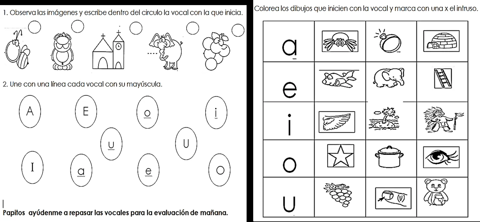 Resultado de imagen para evaluacion de las vocales para imprimir | Evaluaciones para preescolar, Actividades del alfabeto en preescolar, Actividades para primaria Resultado de imagen para evaluacion de las vocales para imprimir | Evaluaciones para preescolar, Actividades del alfabeto en preescolar, Actividades para primaria
