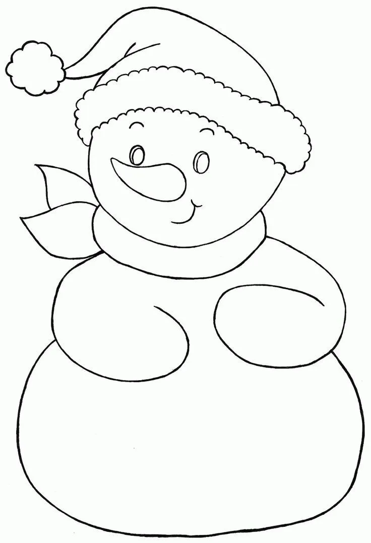 Resultado de imagen para patron de muñeco de nieve | Coloriage noel, Dessin  sapin de noel, Coloriage bonhomme de neige
