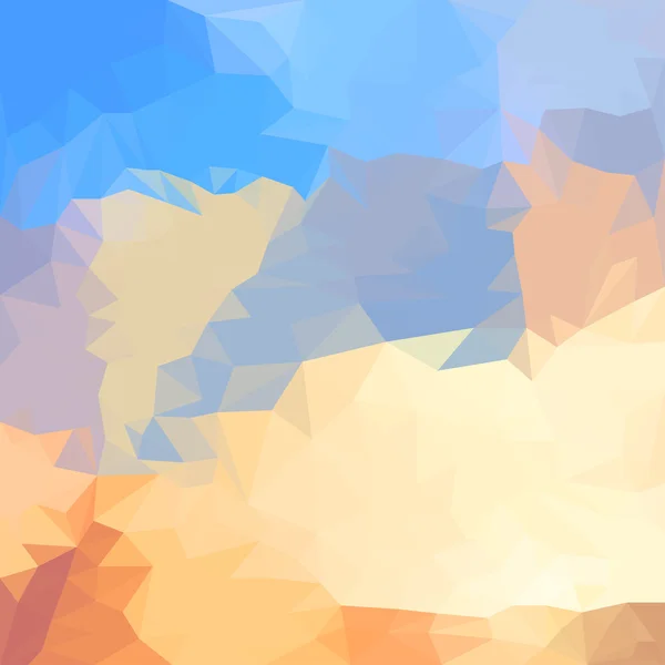 Resumen brillante verano azul cielo con nubes colores poligonal ...