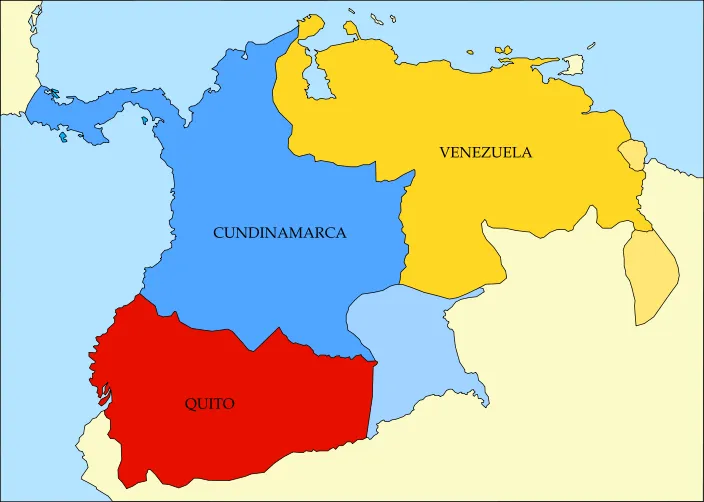 Mapa de gran colombia - Imagui