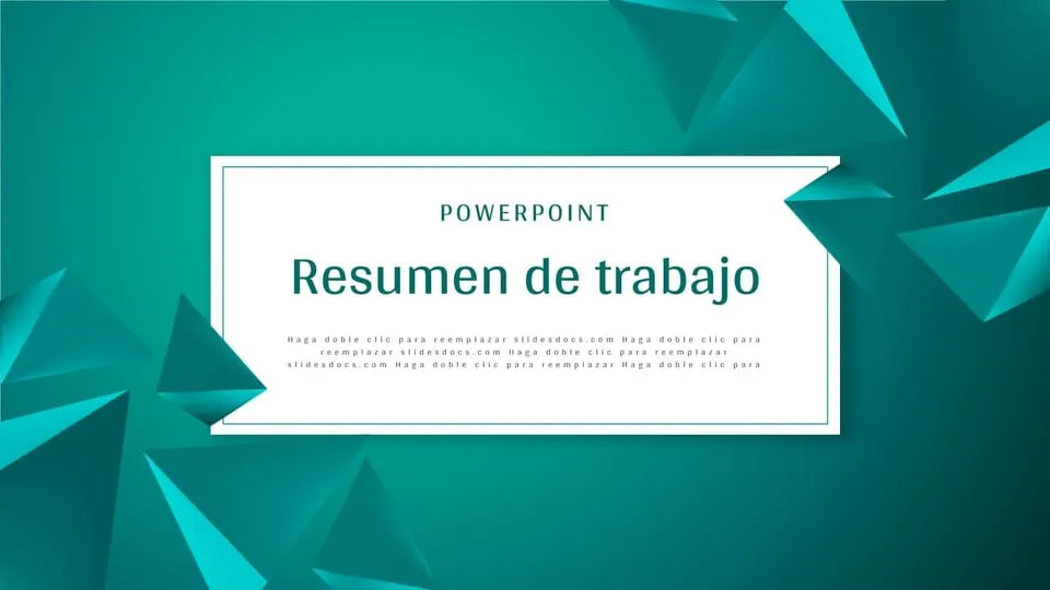 Resumen De Trabajo Tridimensional Simple Presentación | Plantilla para PowerPoint y Presentaciones de Google - Slidesdocs Resumen De Trabajo Tridimensional Simple Presentación | Plantilla para PowerPoint y Presentaciones de Google - Slidesdocs
