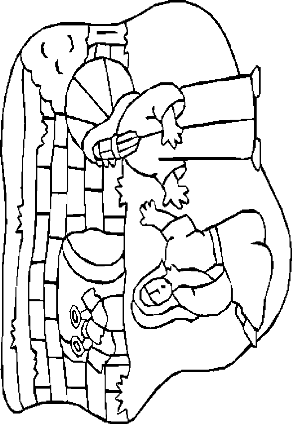 La resurrección de Jesús; dibujos bíblicos para colorear La resurrección de Jesús; dibujos bíblicos para colorear