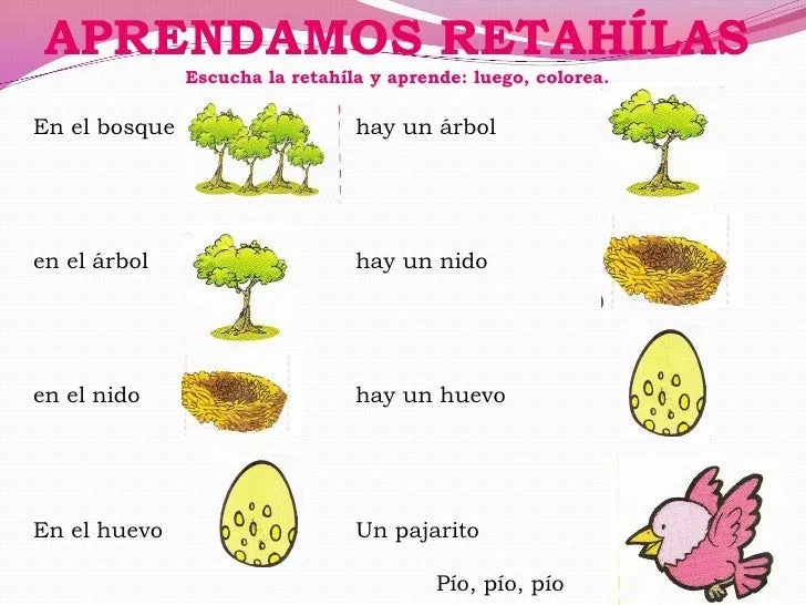 Retahilas con dibujos - Imagui