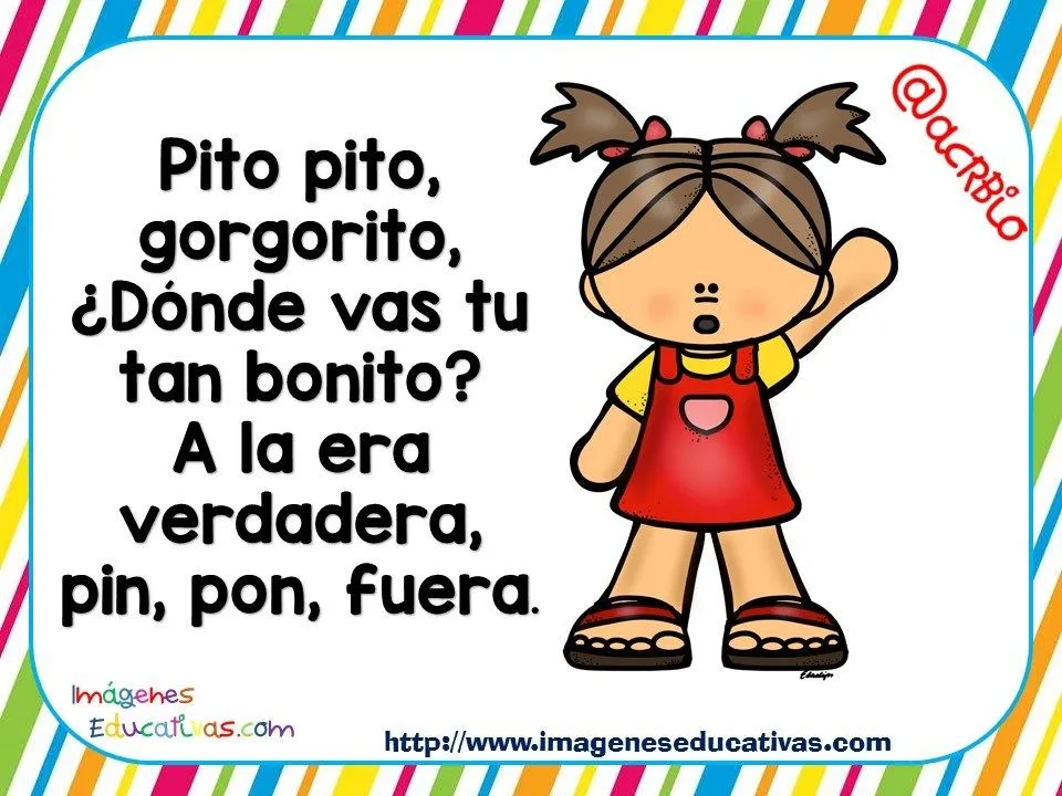 Retahílas rimas y canciones infantiles para sortear juegos Retahílas rimas y canciones infantiles para sortear juegos