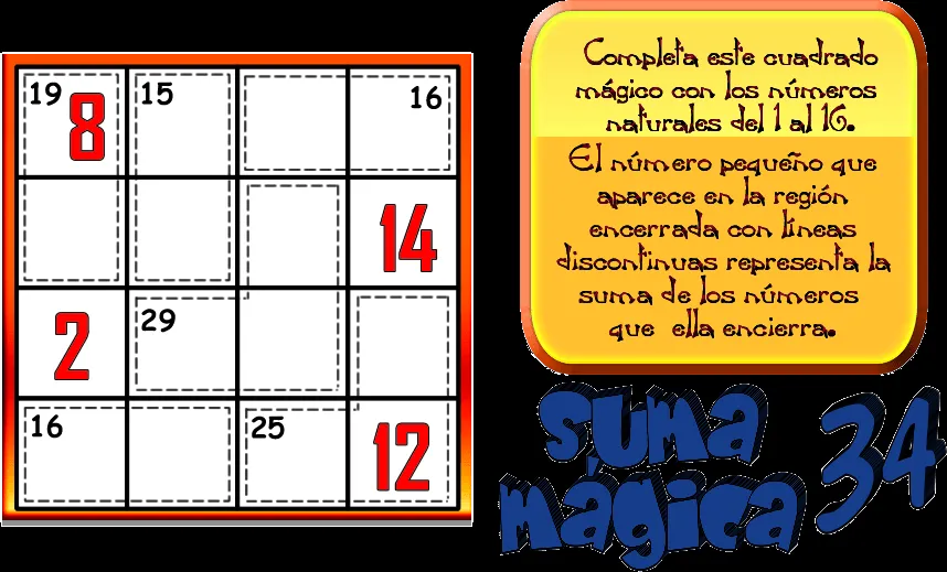 RETOCLASE 4A - CUADRADOS MÁGICOS ~ RETOS MATEMÁTICOS RETOCLASE 4A - CUADRADOS MÁGICOS ~ RETOS MATEMÁTICOS