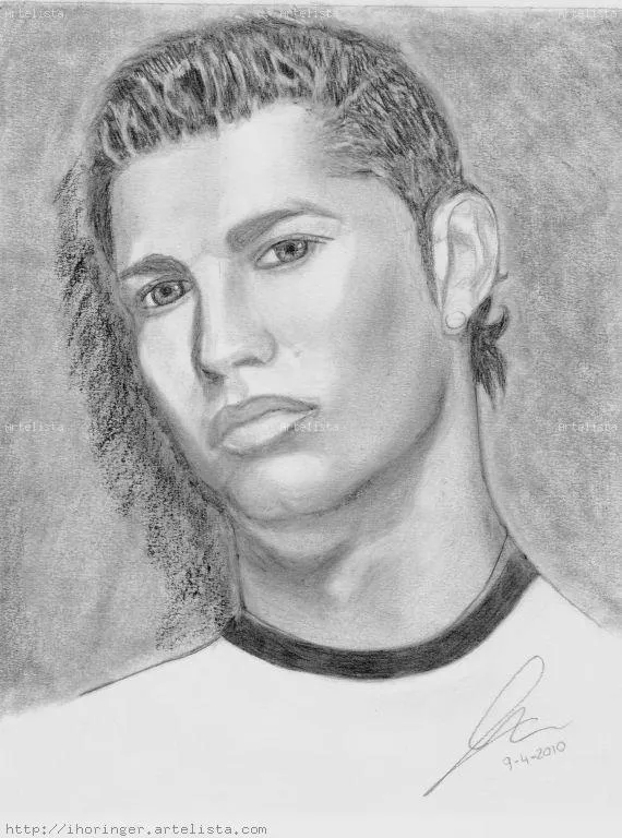 Retrato Cristiano Ronaldo Inma Horinger - Artelista.com Retrato Cristiano Ronaldo Inma Horinger - Artelista.com
