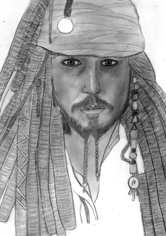 Retrato Jack Sparrow Inma Horinger - Artelista.com Retrato Jack Sparrow Inma Horinger - Artelista.com