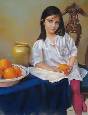 retratos cuadros de niñas. Pintor German Aracil Alemán (Alicante España).