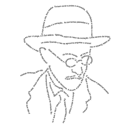 Retratos tipográficos de grandes escritores